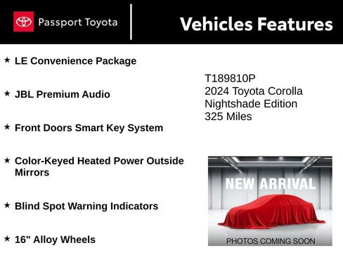 Used 2024 Toyota Corolla Sedan w/ SE Convenience Package FWD image 3