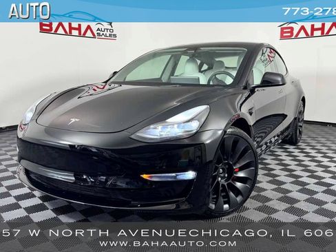 Used 2022 Tesla Model 3 Performance AWD/4WD image 1