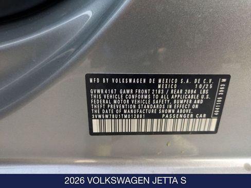 New 2026 Volkswagen Jetta S image 39