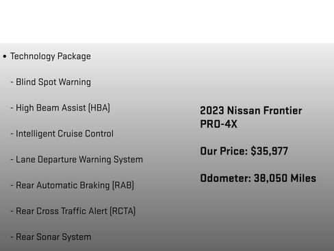 Used 2023 Nissan Frontier PRO-4X w/ Pro Convenience Package image 18