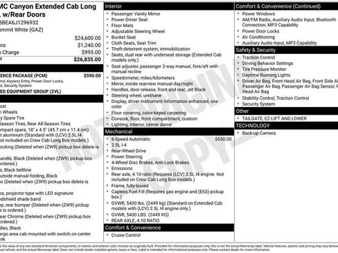 Used 2018 GMC Canyon W/T w/ Convenience Package RWD image 3