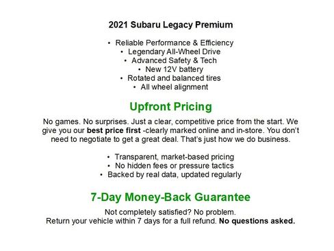 Used 2021 Subaru Legacy Premium AWD/4WD image 2