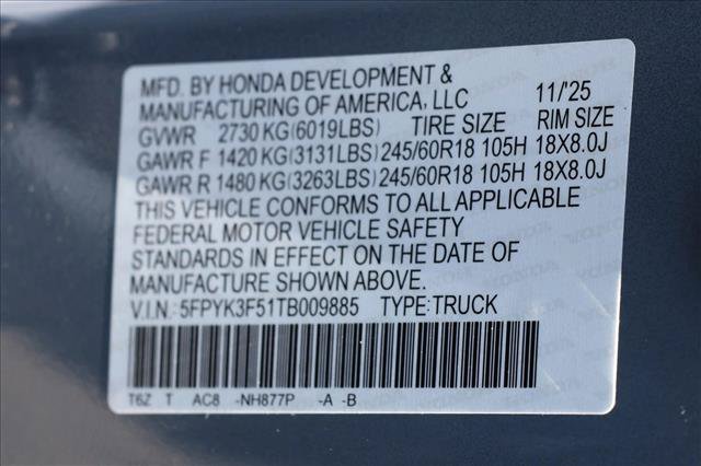 New 2026 Honda Ridgeline RTL image 25