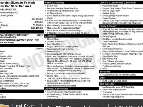 New 2024 Chevrolet Silverado EV W/T image 7