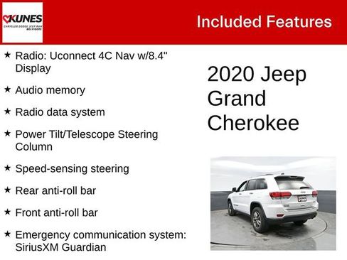 Used 2020 Jeep Grand Cherokee Limited w/ Luxury Group II AWD/4WD image 3