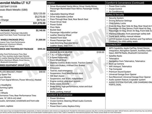Used 2017 Chevrolet Malibu LT w/ Leather Package FWD image 41