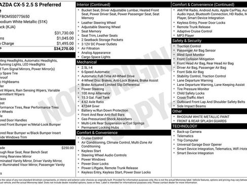 New 2025 MAZDA CX-5 AWD 2.5 S w/ Preferred Package image 3