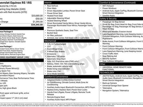 Used 2025 Chevrolet Equinox RS image 6
