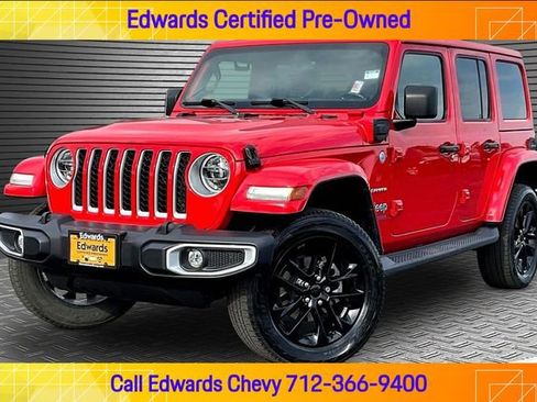 Used 2021 Jeep Wrangler Unlimited Sahara w/ Cold Weather Group AWD/4WD image 1
