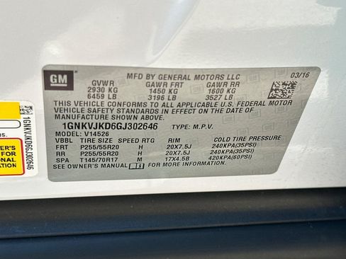 Used 2016 Chevrolet Traverse LTZ w/ LPO, 'HIT The Road' Package AWD/4WD image 38