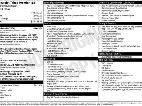 Used 2021 Chevrolet Tahoe Premier w/ Premium Package AWD/4WD image 11