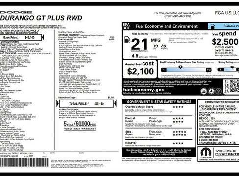 Certified 2023 Dodge Durango GT RWD image 4