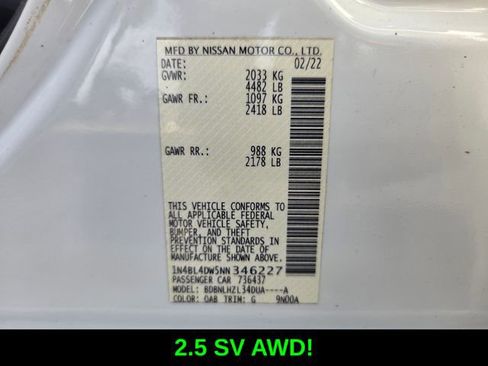 Used 2022 Nissan Altima 2.5 SV image 19