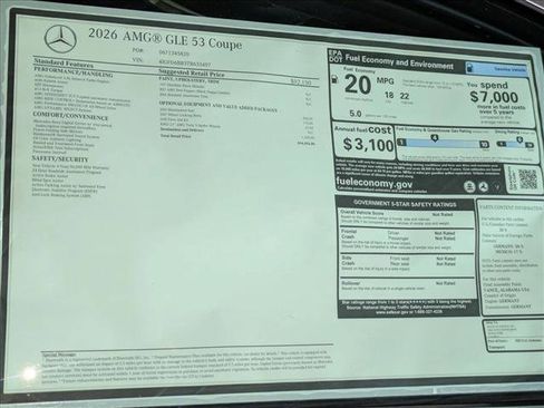 New 2026 Mercedes-Benz GLE 53 AMG 4MATIC Coupe image 19