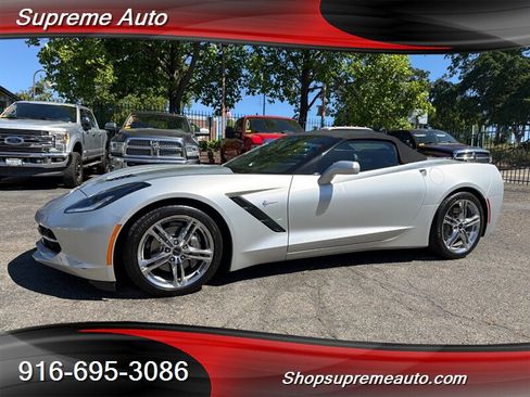 Used 2016 Chevrolet Corvette Stingray Convertible w/ 2LT Preferred Equipment Group RWD image 1
