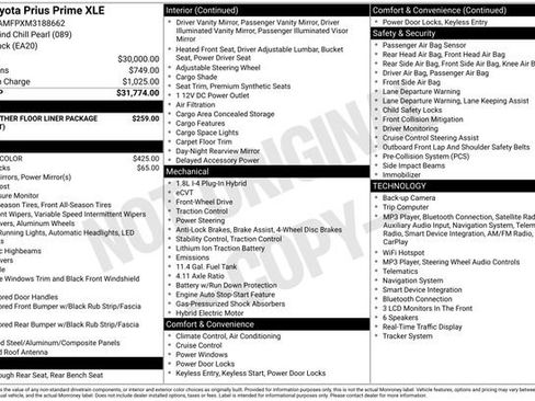 Used 2021 Toyota Prius Prime XLE FWD image 12