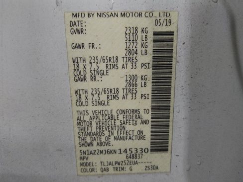 Used 2019 Nissan Murano S FWD image 33