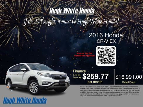 Used 2016 Honda CR-V EX image 3