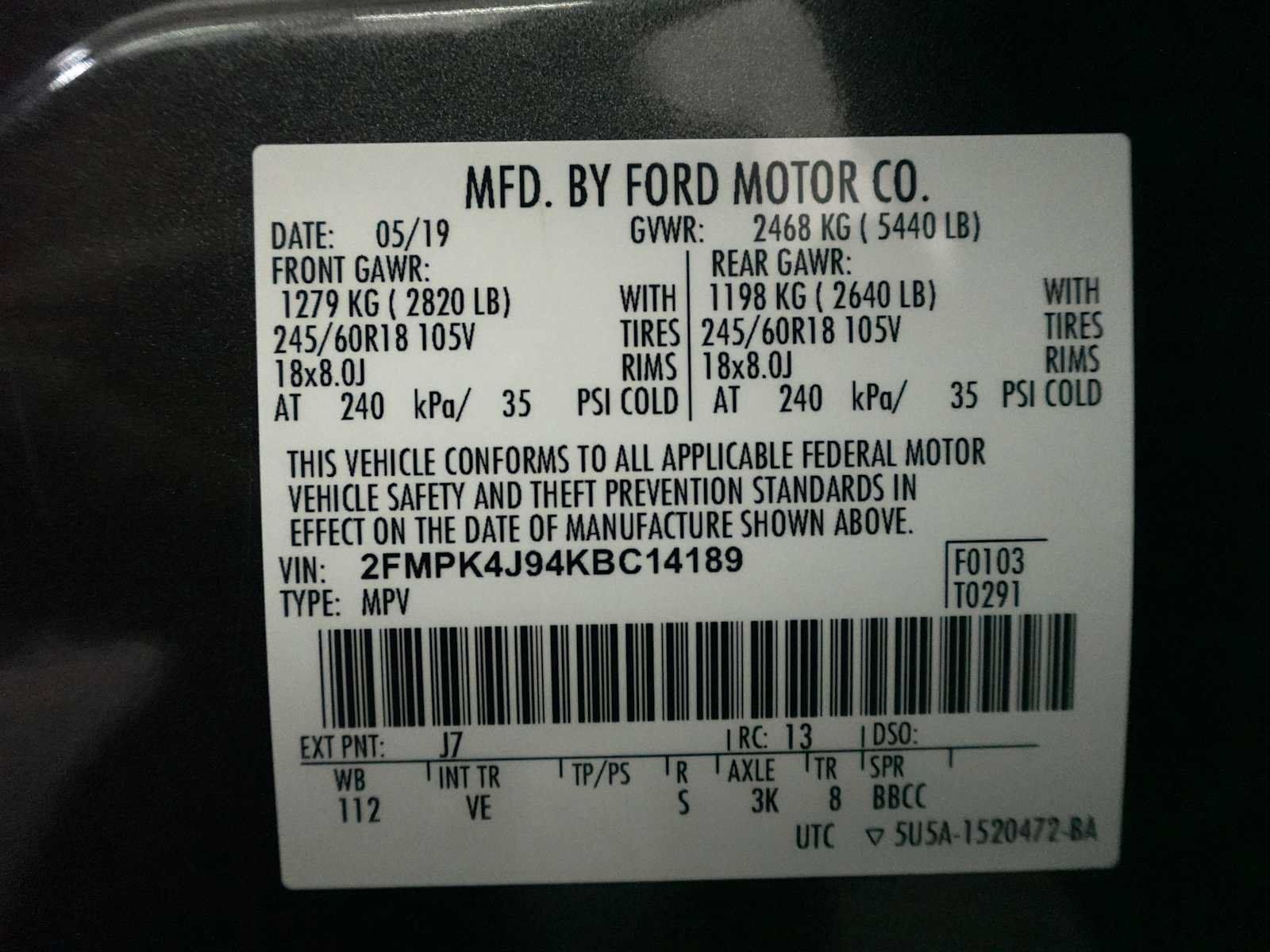 Used 2019 Ford Edge SEL w/ Equipment Group 201A AWD/4WD image 29