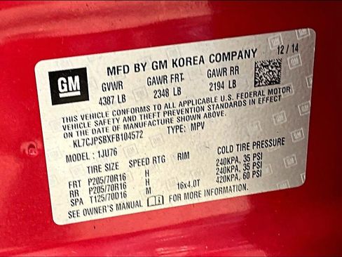 Used 2015 Chevrolet Trax LS w/ LPO, Cargo Package image 28