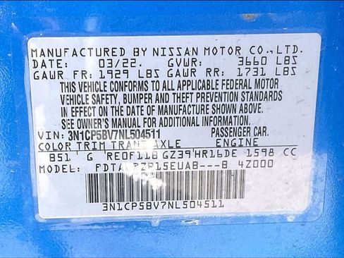 Used 2022 Nissan Kicks S FWD image 34