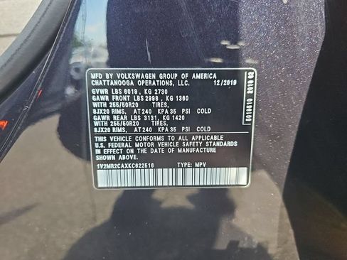 Used 2019 Volkswagen Atlas SEL AWD/4WD image 36