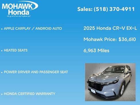 Certified 2025 Honda CR-V EX-L image 16