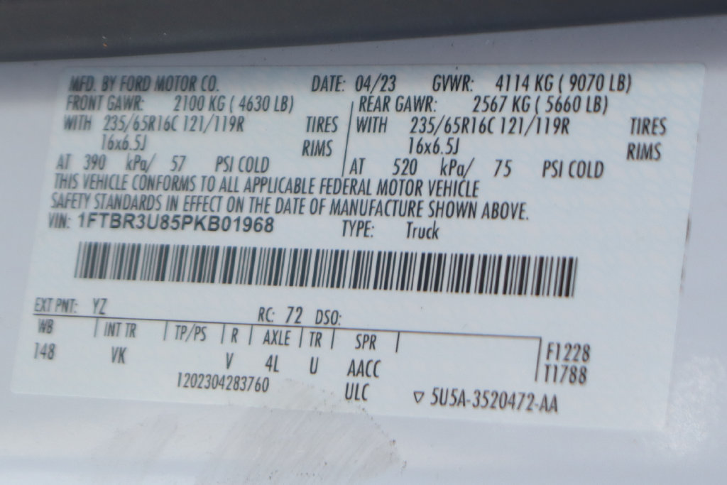 Used 2023 Ford Transit 250 148 High Roof Extended AWD image 45