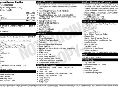 Used 2019 Toyota 4Runner Limited