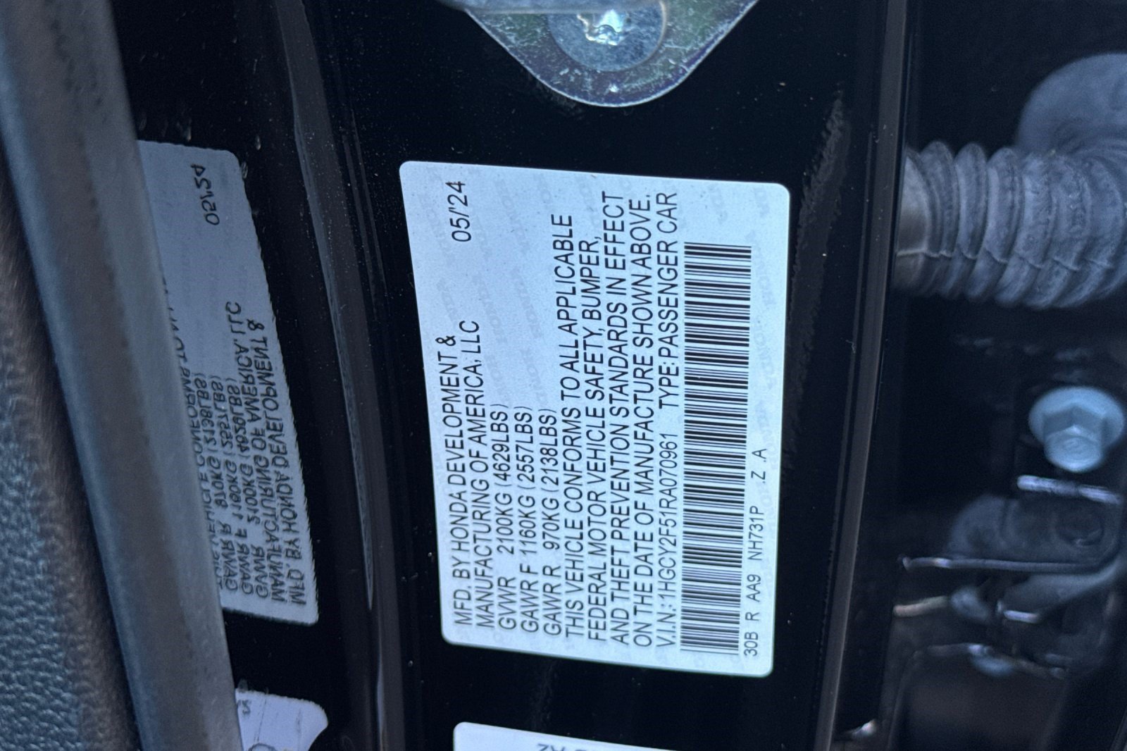 Certified 2024 Honda Accord Sport image 27