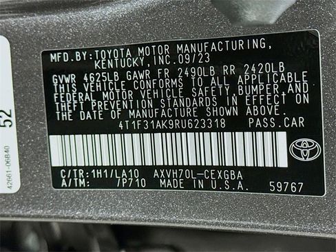 Certified 2024 Toyota Camry XLE image 32