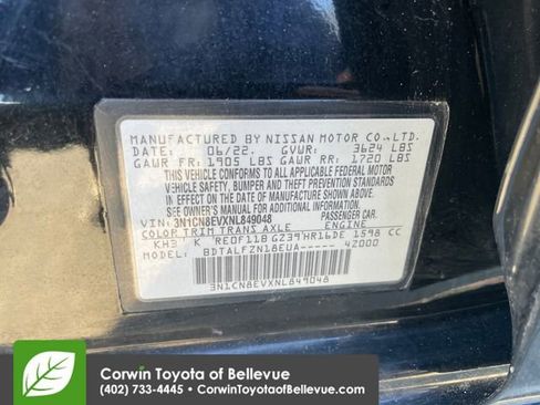 Used 2022 Nissan Versa SV FWD image 23