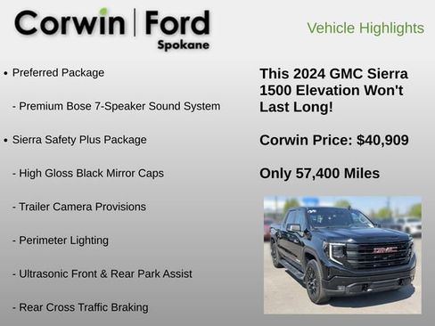 Used 2024 GMC Sierra 1500 Elevation w/ Elevation Premium Package AWD/4WD image 18