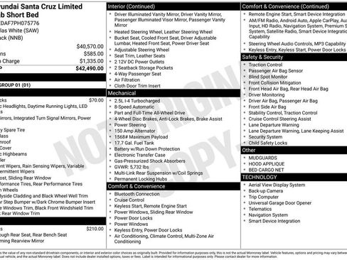 Used 2023 Hyundai Santa Cruz Limited image 27