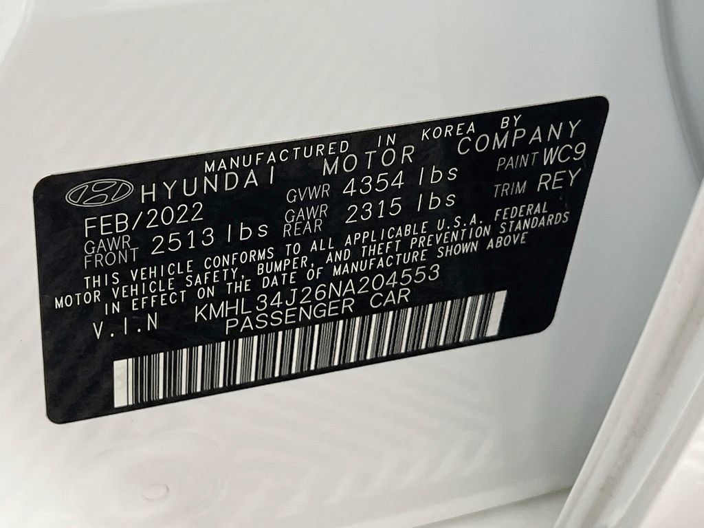 Certified 2022 Hyundai Sonata Limited w/ Cargo Package FWD image 29