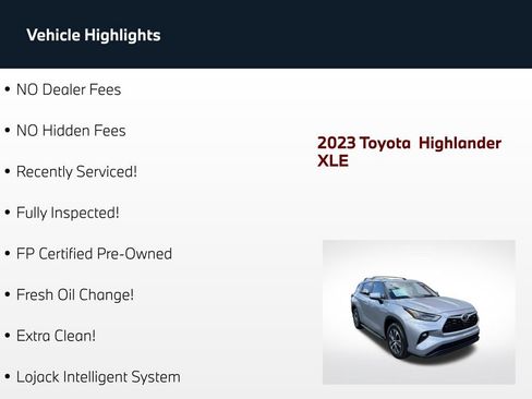 Used 2023 Toyota Highlander XLE FWD image 3