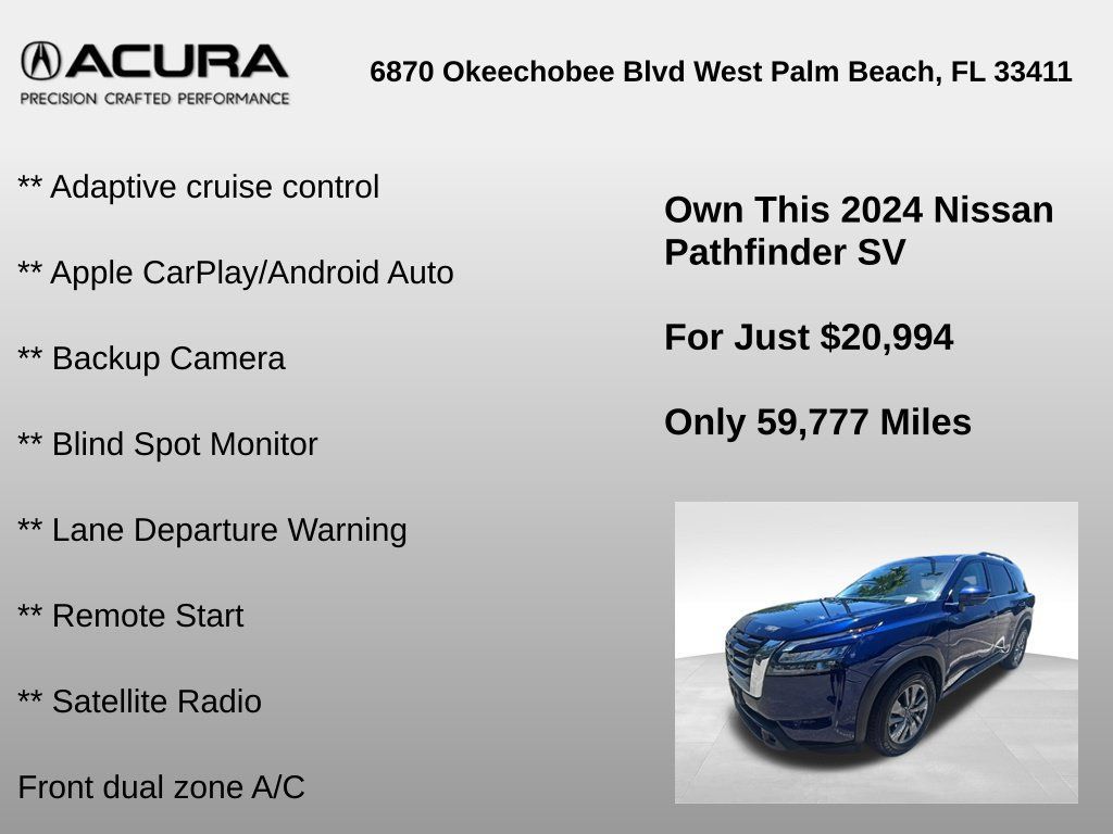 Used 2024 Nissan Pathfinder SV FWD image 6