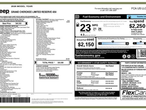 Certified 2026 Jeep Grand Cherokee Limited AWD/4WD image 4