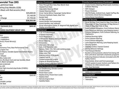 New 2026 Chevrolet Trax RS w/ Sunroof Package