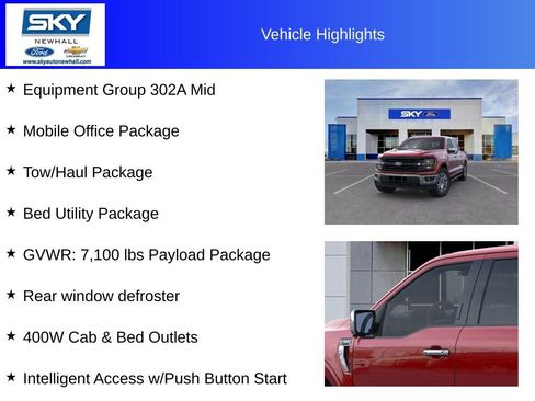 New 2024 Ford F150 XLT w/ Equipment Group 302A MID image 12