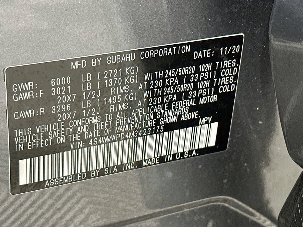 Used 2021 Subaru Ascent Limited w/ Technology Package AWD/4WD image 27