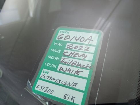 Certified 2022 Chevrolet TrailBlazer RS FWD image 22