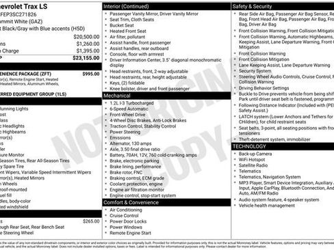 Used 2025 Chevrolet Trax LS w/ LS Convenience Package FWD image 22