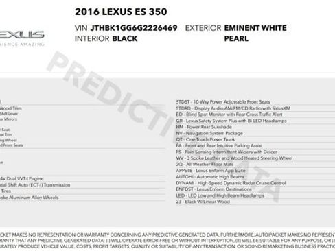 Used 2016 Lexus ES 350 w/ Luxury Package w/Wood Trim image 25