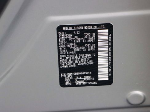 Used 2022 Nissan Armada SL w/ Captain's Chairs Package image 36