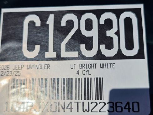 New 2026 Jeep Wrangler Sport image 11