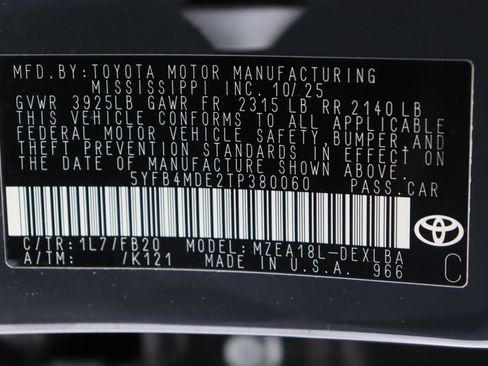 Certified 2026 Toyota Corolla LE FWD image 38