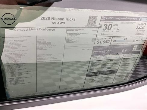 New 2026 Nissan Kicks SV w/ Cold Weather Package AWD/4WD image 39