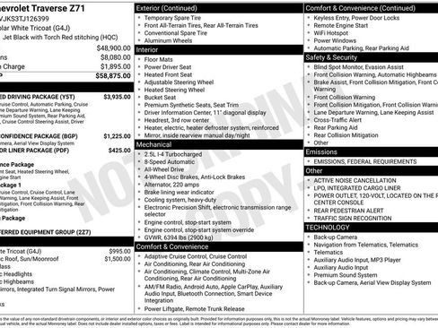 Used 2026 Chevrolet Traverse Z71 w/ Enhanced Driving Package image 12