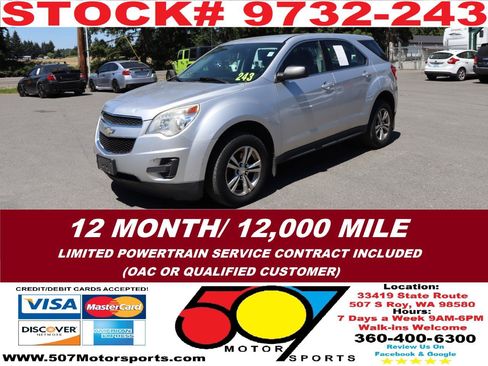 Used 2013 Chevrolet Equinox LS w/ LPO, Protection Package AWD/4WD image 3